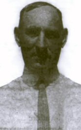 air car inventor Daniel Burns in 1925