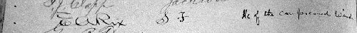 E A Rix signature in North Star Mine guestbook Jan 1 1899