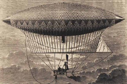 Henri Giffard's Airship, 1852