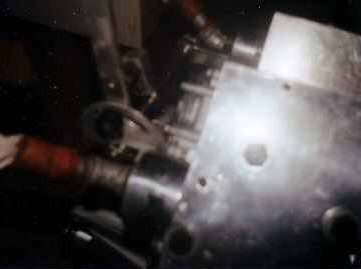 air engine made from Honda V-twin 500cc 4-stroke engine with rotary valve added