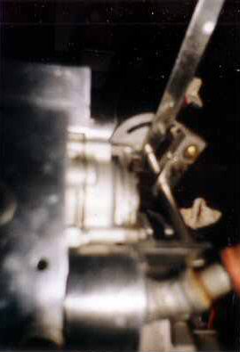 air engine made from Honda V-twin 500cc 4-stroke engine with rotary valve added