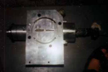 air engine made from Honda V-twin 500cc 4-stroke engine with rotary valve added