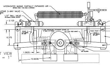 2 stage air engine made from 2 stage compressor