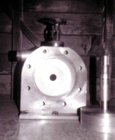 Tesla turbine rotor and housing built by Scott Robertson