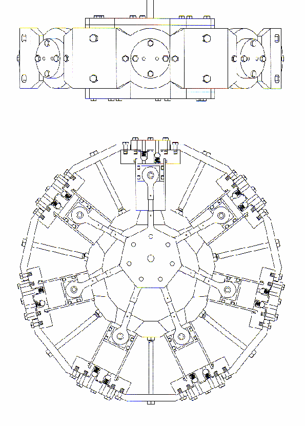 radial compressor and pulsation generator by Scott Robertson
