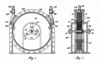 Tesla turbine patent drawing