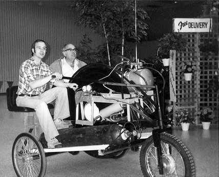Terry Miller inventor, Scott Robertson, driving