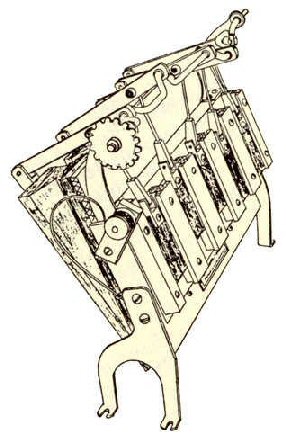 wooden air motor from a player piano