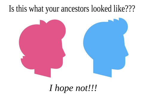 pink woman, 
        blue man, cartoonish clip art