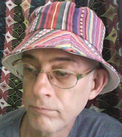 Treebard's creator wearing his hat